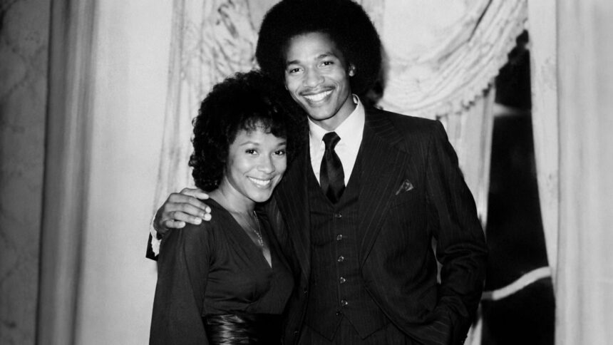 Jackie Jackson and Enid Arden Span at a 1970s event, early in their marriage