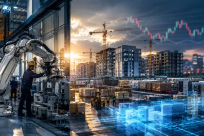 Investment in economics represented by factory machinery, construction, inventories and digital infrastructure