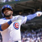 Chicago Cubs prospect Jefferson Rojas swinging his bat, who was acquired by the New York Mets at the 2026 MLB trade deadline.